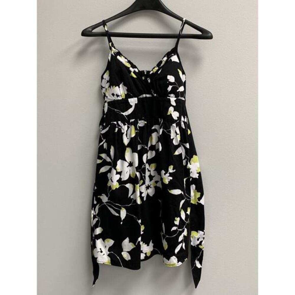 Snap Floral Print Empire Dress, Size 7